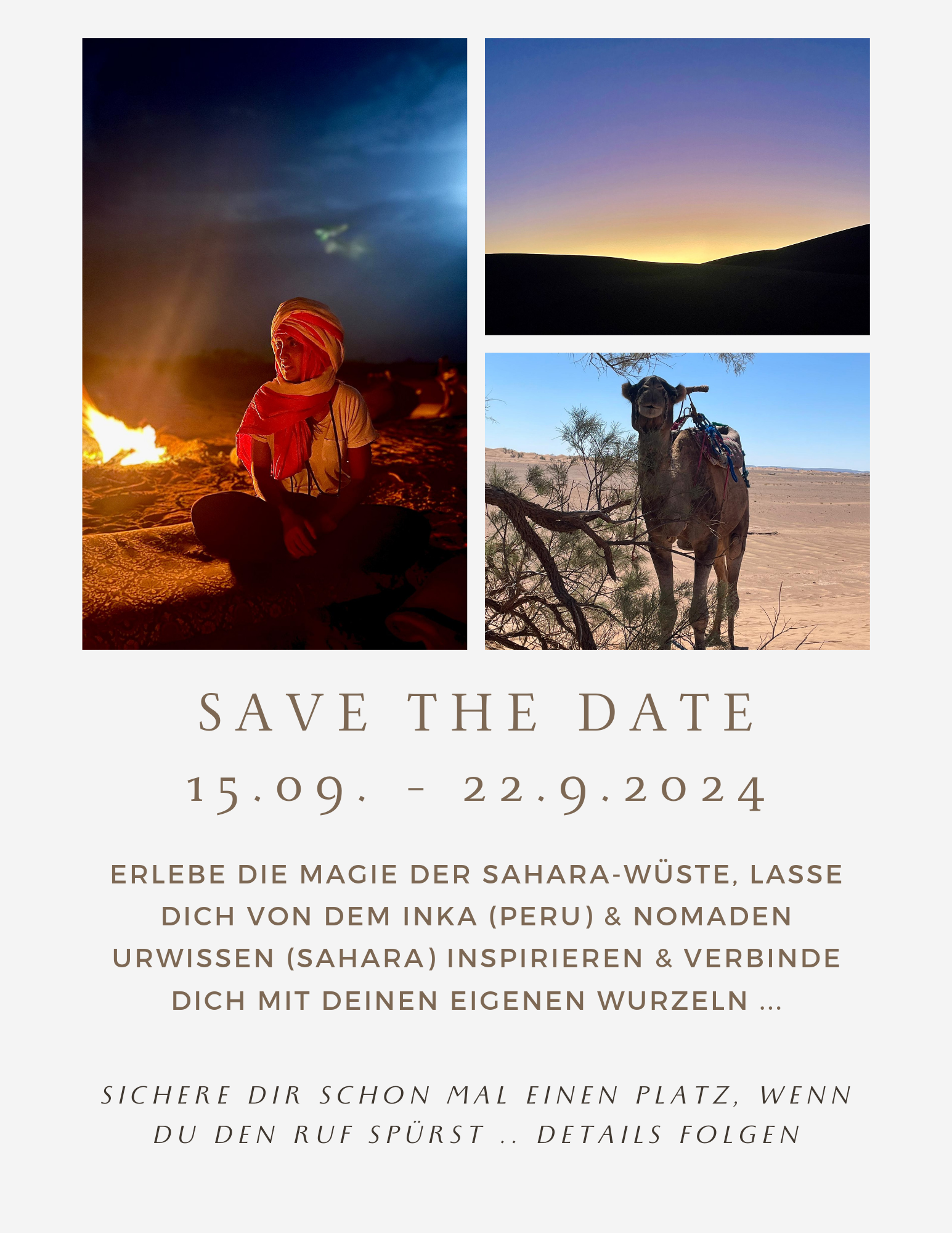 Meet withe Love Reise Sahara-Wüste